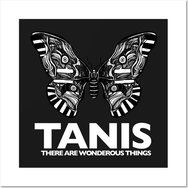 Tanis Moth (white letters) by Gareth A. Hopkins (grthink) Wall Art by Public Radio Alliance